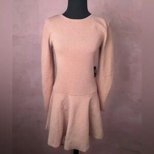 NWT Express Long‎ Sleeve Knit Skater Dress-M